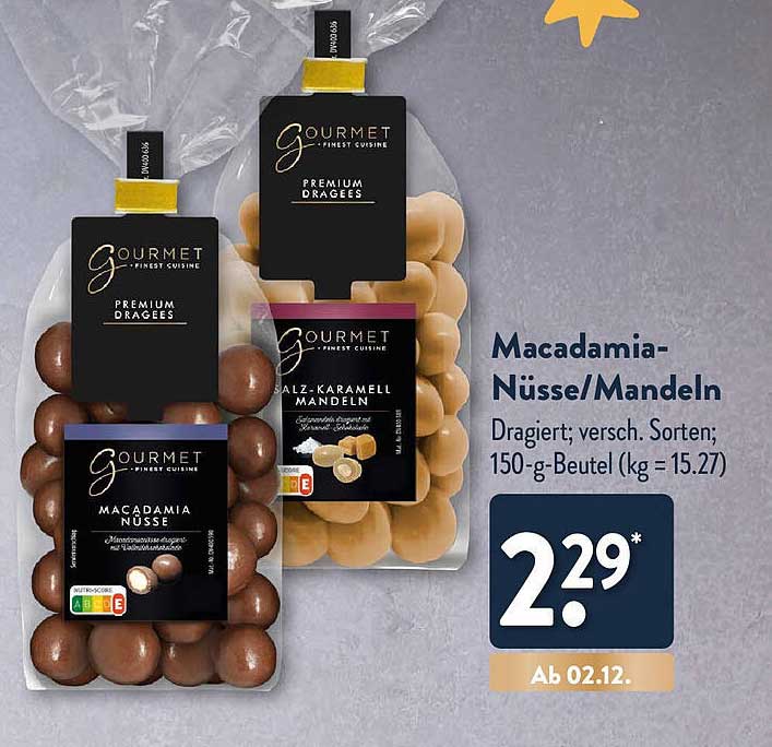 Macadamia-Nüsse/Mandeln