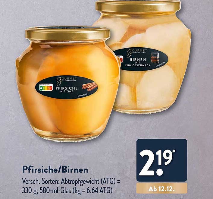 Pfirsiche/Birnen