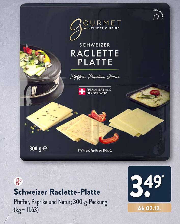 Schweizer Raclette-Platte