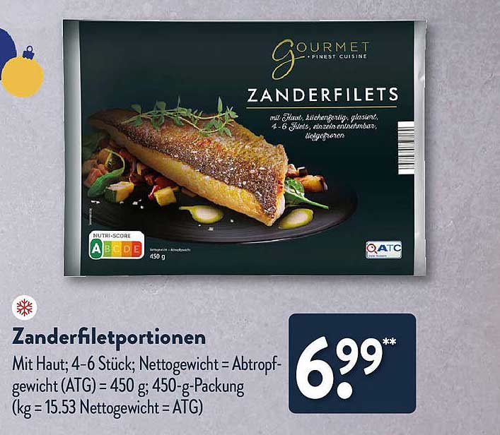 Zanderfiletportionen