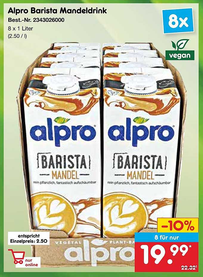 Alpro Barista Mandeldrink