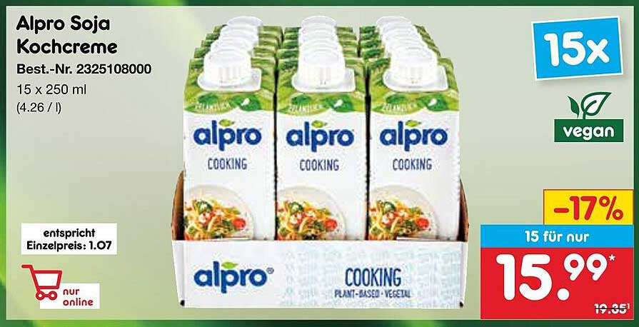 Alpro Soja Kochcreme