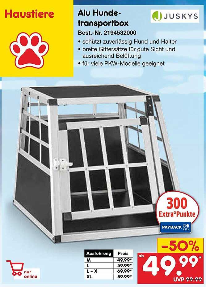 Alu Hundetransportbox