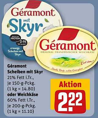 Géramont Scheiben mit Skyr