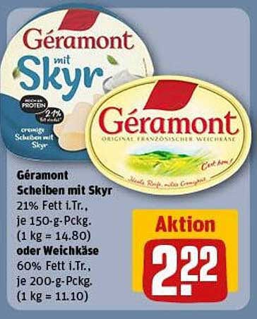 Géramont Scheiben mit Skyr