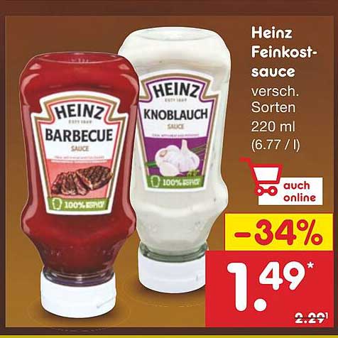 Heinz Feinkostsauce versch. Sorten