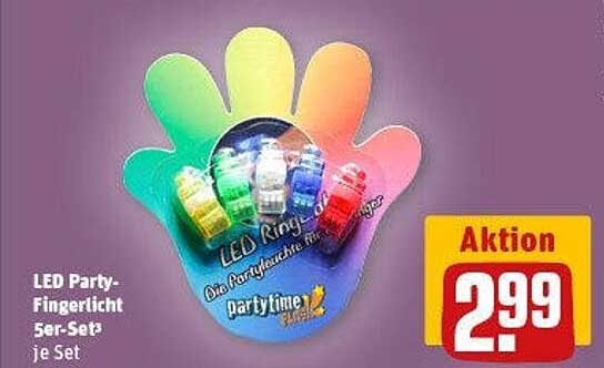 LED Party-Fingerlicht 5er-Set