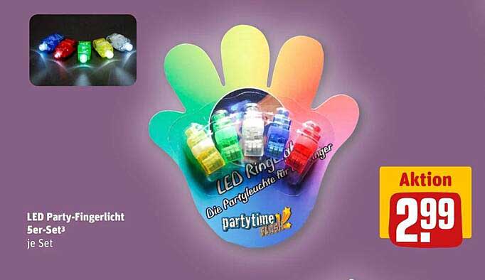 LED Party-Fingerlicht 5er-Set