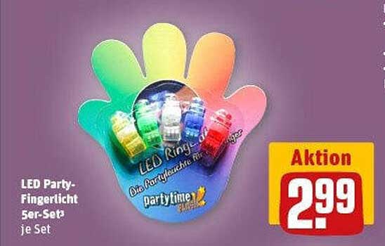 LED Party-Fingerlicht 5er-Set