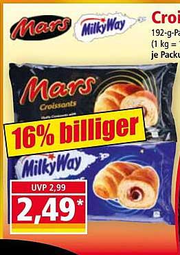 Mars Croissants oder MilkyWay