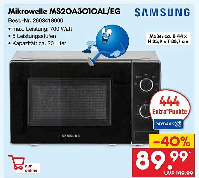 Mikrowelle MS20A3010AL/EG