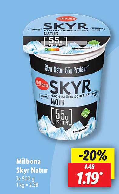 Milbona Skyr Natur