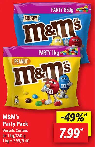 M&M's Party Pack