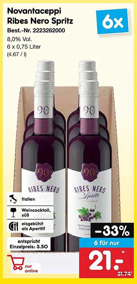 Novantaceppi Ribes Nero Spritz