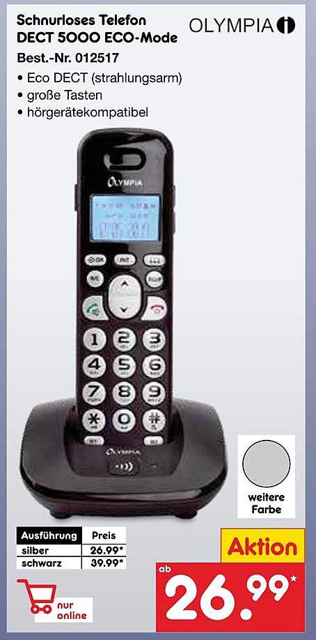 Schnurloses Telefon DECT 5000 ECO-Mode