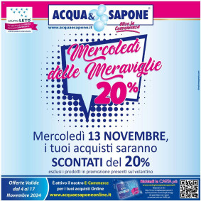 Acqua & Sapone Volantino