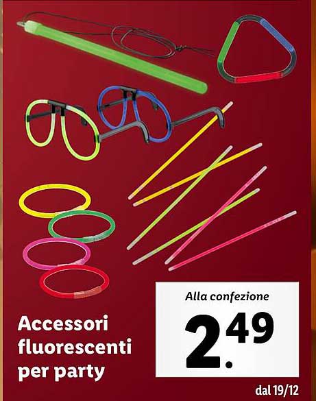 Accessori fluorescenti per party