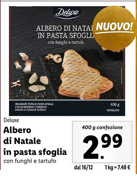 Albero di Natale in pasta sfoglia