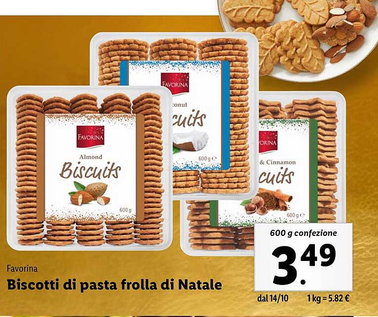 Biscotti di pasta frolla di Natale