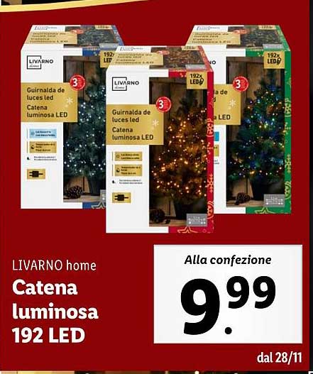 Catena luminosa 192 LED