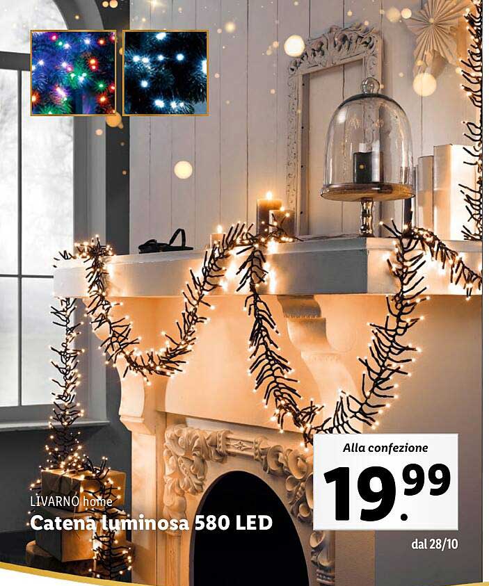 Catena luminosa 580 LED