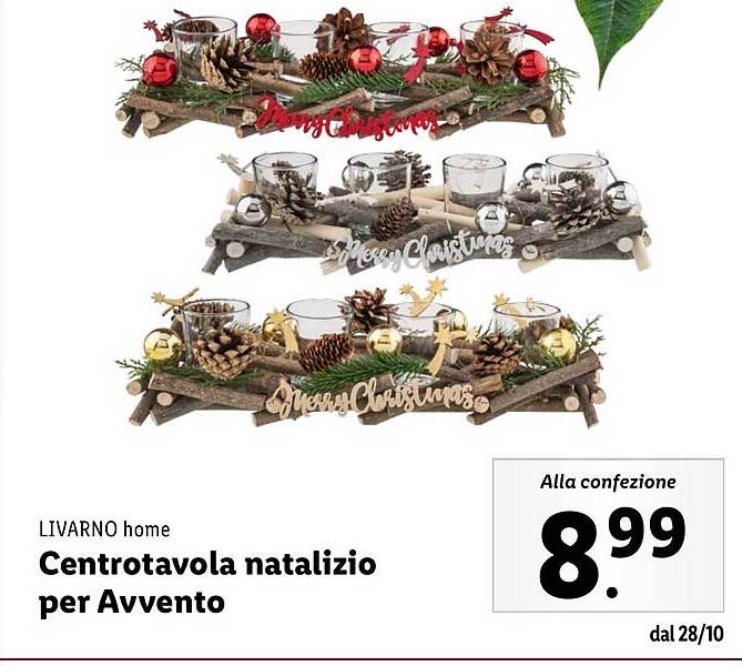 Centrotavola natalizio per Avvento