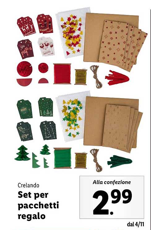 Crelando  
Set per pacchetti regalo