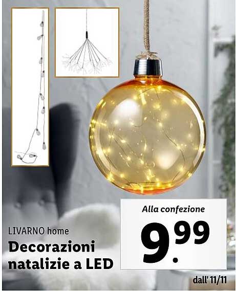 Decorazioni natalizie a LED