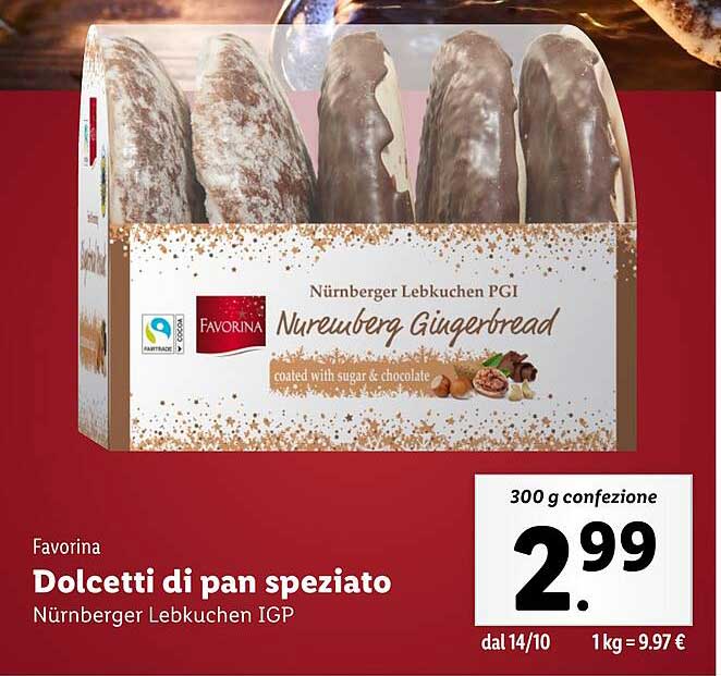 Dolcetti di pan speziato