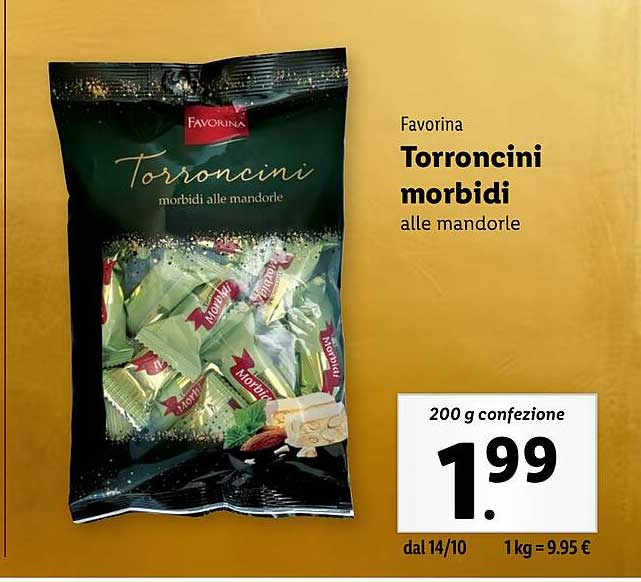 Favorina Torroncini morbidi alle mandorle