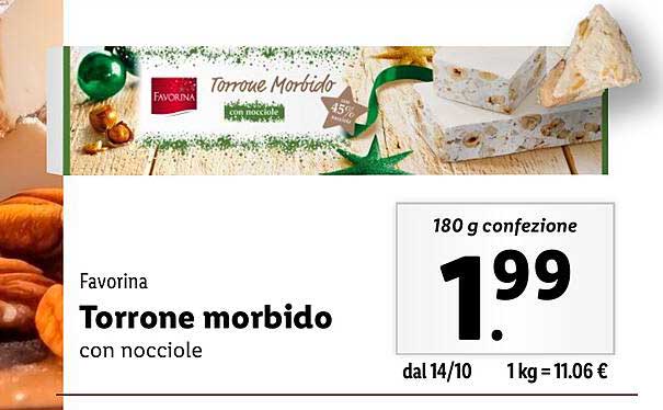 Favorina Torrone morbido con nocciole