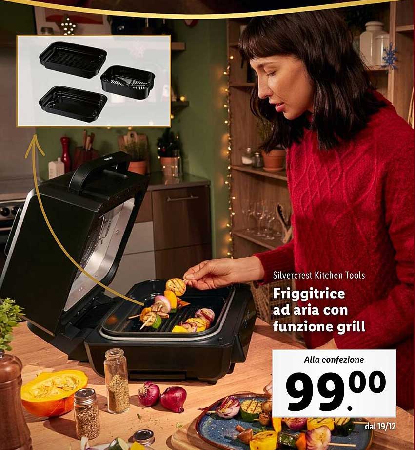 Friggitrice ad aria con funzione grill