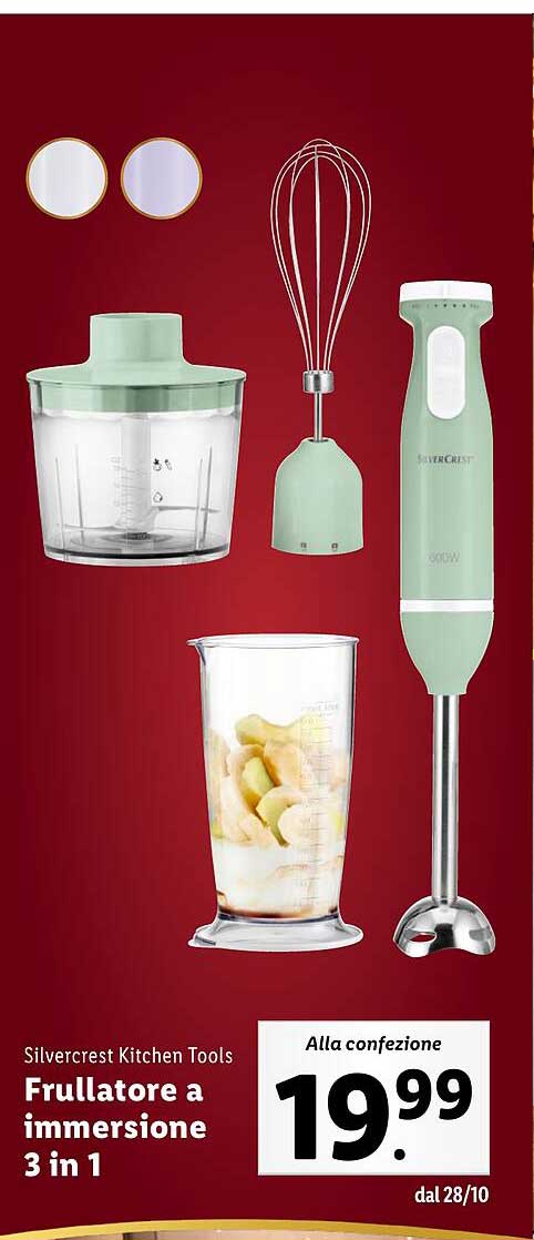 Frullatore a immersione 3 in 1