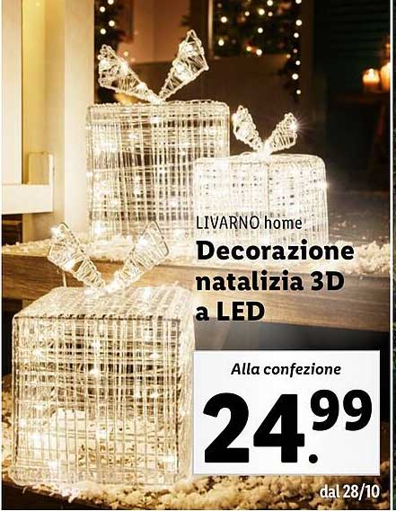 LIVARNO home Decorazione natalizia 3D a LED