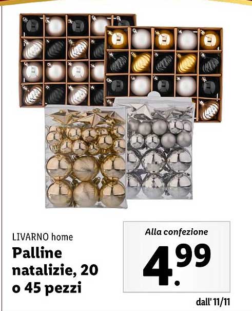 LIVARNO home  
Palline natalizie, 20 o 45 pezzi