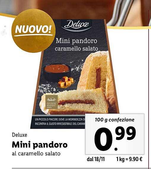 Mini pandoro al caramello salato