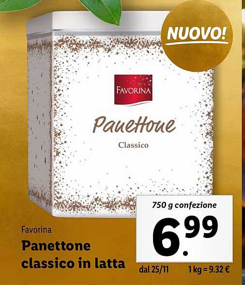 Panettone classico in latta