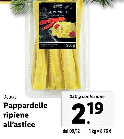 Pappardelle ripiene all'astice