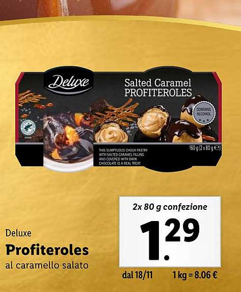 Profiteroles al caramello salato