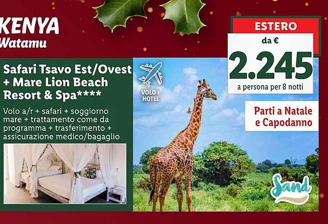 Safari Tsavo Est/Ovest + Mare Lion Beach Resort & Spa****