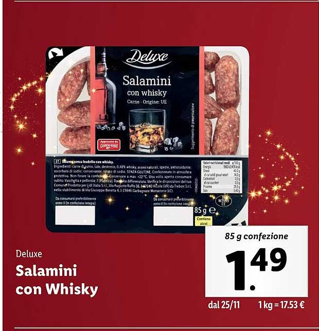 Salamini con Whisky