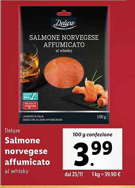 Salmoni norvegese affumicato al whisky