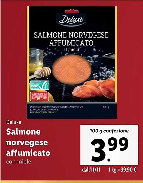 Salomone norvegese affumicato al miele