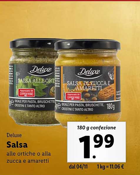 Salsa alle ortiche o alla zucca e amaretti