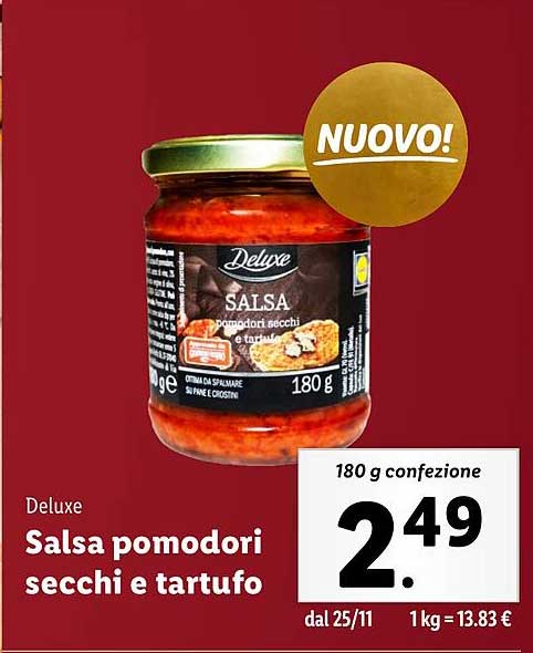 Salsa pomodori secchi e tartufo