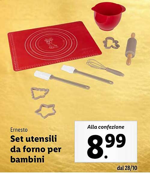 Set utensili da forno per bambini