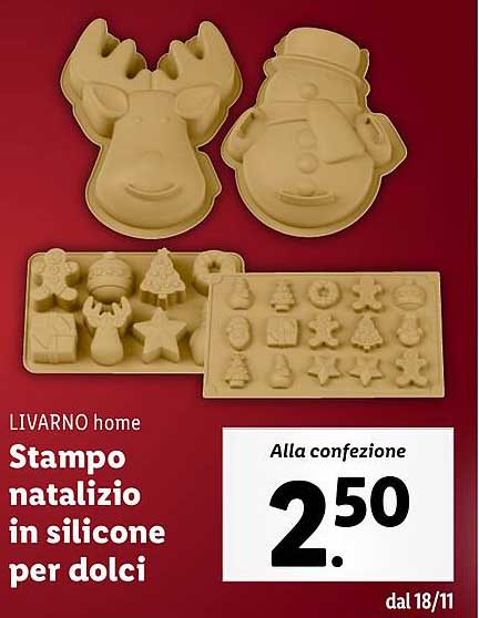 Stampo natalizio in silicone per dolci