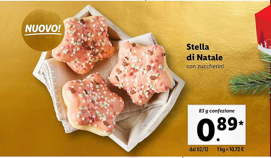 Stella di Natale con zuccherini