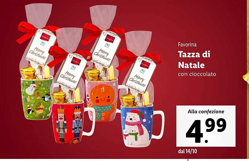 Tazza di Natale con cioccolato