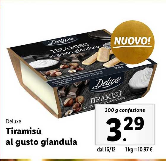 Tiramisù al gusto gianduia